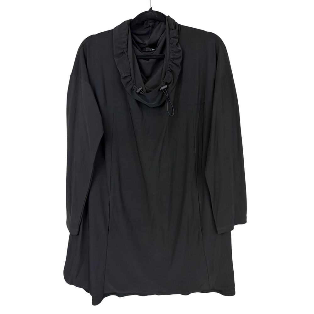 Sun Kim Comfy USA Black Cowl Neck Long Sleeve Top XL